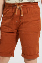 تنزيل الصورة على معرض الصور، Redtag-Brown-Pullon-Short-Pull-On-Shorts-Boys-2 to 8 Years
