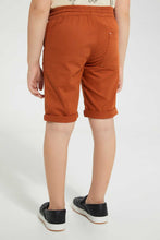 تنزيل الصورة على معرض الصور، Redtag-Brown-Pullon-Short-Pull-On-Shorts-Boys-2 to 8 Years
