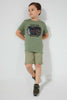 Redtag-Olive-Pullon-Short-Shorts-Boys-2 to 8 Years