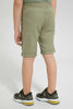 Redtag-Olive-Pullon-Short-Shorts-Boys-2 to 8 Years