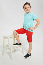 تنزيل الصورة على معرض الصور، Redtag-Red-Pullon-Short-Pull-On-Shorts-Boys-2 to 8 Years
