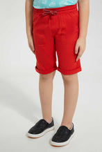 تنزيل الصورة على معرض الصور، Redtag-Red-Pullon-Short-Pull-On-Shorts-Boys-2 to 8 Years
