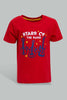 Redtag-Red-Band-Short-Sleeve-Tshirt-All-Over-Prints-Infant-Boys-3 to 24 Months