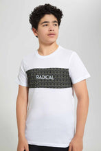 Load image into Gallery viewer, Redtag-White-In-Middle-T-Shirt-Graphic-T-Shirts-Senior-Boys-9 to 14 Years
