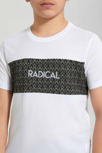 Load image into Gallery viewer, Redtag-White-In-Middle-T-Shirt-Graphic-T-Shirts-Senior-Boys-9 to 14 Years
