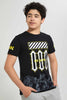 Redtag-Black-Off-Light-T-Shirt-Graphic-T-Shirts-Senior-Boys-9 to 14 Years