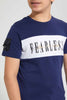 Redtag-Navy-Hustle-T-Shirt-Graphic-T-Shirts-Senior-Boys-9 to 14 Years