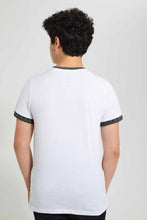 Load image into Gallery viewer, Redtag-White-Plain-T-Shirt-Plain-T-Shirts-Senior-Boys-9 to 14 Years
