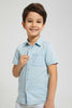 Redtag-Light-Wash-Denim-Shirt-Casual-Shirts-Boys-2 to 8 Years