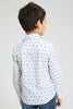 Redtag-White-Aop-Long-Sleeve-Shirt-Casual-Shirts-Boys-2 to 8 Years