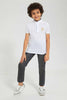 Redtag-Grey-Knit-Denim-Ribbed-Waist-Jogger-Jean-Knit-Denim-Boys-2 to 8 Years