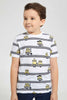 Redtag-White-Minions-Print-T-Shirt-Character-T-Shirts-Boys-2 to 8 Years