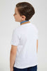 Redtag-White-Stand-Up-Collar-Polo-With-Pocket-Polo-Shirts-Boys-2 to 8 Years