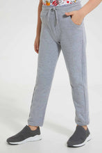 Load image into Gallery viewer, Redtag-Grey-5-Pocket-Stretch-Terry-Pant-Chino-Trousers-Boys-2 to 8 Years
