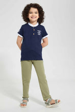 Load image into Gallery viewer, Redtag-Olive-5-Pocket-Stretch-Terry-Pant-Chino-Trousers-Boys-2 to 8 Years
