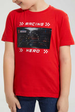 Load image into Gallery viewer, Redtag-Red-No-Signal-Print-T-Shirt-Graphic-T-Shirts-Boys-2 to 8 Years
