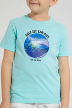 تنزيل الصورة على معرض الصور، Redtag-Blue-Shark-Print-T-Shirt-Graphic-Prints-Boys-2 to 8 Years
