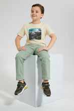 تنزيل الصورة على معرض الصور، Redtag-Stone-Battle-Print-T-Shirt-Graphic-Prints-Boys-2 to 8 Years
