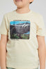 Redtag-Stone-Battle-Print-T-Shirt-Graphic-Prints-Boys-2 to 8 Years