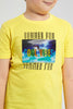 Redtag-Yellow-Lenticular-T-Shirt-Graphic-T-Shirts-Boys-2 to 8 Years