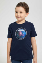 تنزيل الصورة على معرض الصور، Redtag-Navy-Lenticular-Print-T-Shirt-Graphic-T-Shirts-Boys-2 to 8 Years
