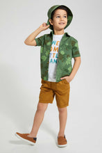 تنزيل الصورة على معرض الصور، Redtag-Green-Jungle-Print-4-Piece-Set-Sets-Boys-2 to 8 Years
