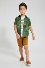 تنزيل الصورة على معرض الصور، Redtag-Green-Jungle-Print-4-Piece-Set-Sets-Boys-2 to 8 Years
