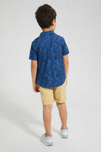 تنزيل الصورة على معرض الصور، Redtag-Blue-Leaf-And-Palm-Print-4-Piece-Set-Sets-Boys-2 to 8 Years
