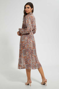 Redtag-Multicolour-Paisley-Dress-Dresses-Women's-