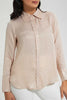 Redtag-Beige-Satin-Jacquard-Shirt-Blouses-Women's-