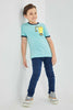 Redtag-Blue-Digger-Pocket-T-Shirt-Graphic-T-Shirts-Boys-2 to 8 Years