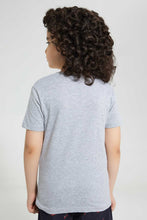 تنزيل الصورة على معرض الصور، Redtag-Grey-T-Rex-Chest-Print-T-Shirt-Graphic-T-Shirts-Boys-2 to 8 Years
