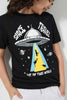 Redtag-Black-Ss-Space-Travel-Graphic-T-Shirt-Graphic-T-Shirts-Boys-2 to 8 Years