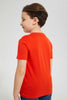 Redtag-Orange-Ss-Lion-Graphic-T-Shirt-Graphic-T-Shirts-Boys-2 to 8 Years
