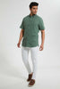 Redtag-Green-S/S-Oxford-Shirt-Casual-Shirts-Men's-