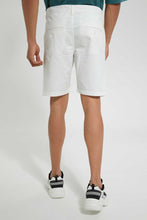 تنزيل الصورة على معرض الصور، Redtag-White-Chino-Short-Swimwear--
