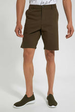 تنزيل الصورة على معرض الصور، Redtag-Olive-Chino-Short-Swimwear--
