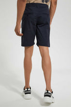 تنزيل الصورة على معرض الصور، Redtag-Navy-Chino-Short-Swimwear--
