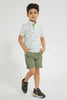 Redtag-White-Dino-Print-Collar-Stand-Polo-Polo-Shirts-Boys-2 to 8 Years