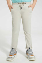 Load image into Gallery viewer, Redtag-Stone-Pullon-Trouser-With-Waistband-Pull-On-Trousers-Boys-2 to 8 Years
