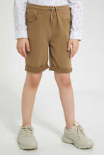 تنزيل الصورة على معرض الصور، Redtag-Khaki-Twill-5-Pocket-Western-Short-Denim-Shorts-Boys-2 to 8 Years
