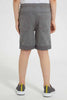 Redtag-Grey-Twill-5-Pocket-Western-Short-Denim-Shorts-Boys-2 to 8 Years