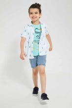 Load image into Gallery viewer, Redtag-Light-Wash-Balloon-Short-Denim-Shorts-Boys-2 to 8 Years
