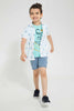 Redtag-Light-Wash-Balloon-Short-Denim-Shorts-Boys-2 to 8 Years