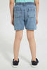 Redtag-Light-Wash-Balloon-Short-Denim-Shorts-Boys-2 to 8 Years