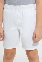 تنزيل الصورة على معرض الصور، Redtag-White-Twill-Balloon-Short-Denim-Shorts-Boys-2 to 8 Years
