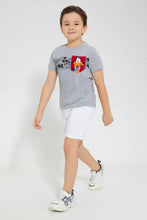 تنزيل الصورة على معرض الصور، Redtag-White-Twill-Balloon-Short-Denim-Shorts-Boys-2 to 8 Years
