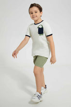 تنزيل الصورة على معرض الصور، Redtag-Olive-Twill-Balloon-Short-Denim-Shorts-Boys-2 to 8 Years
