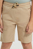 Redtag-Beige-Cargo-Pocket-Pullon-Short-Pull-On-Shorts-Boys-2 to 8 Years