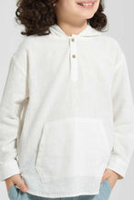 تنزيل الصورة على معرض الصور، Redtag-White-Hooded-Shirt-Casual-Shirts-Boys-2 to 8 Years
